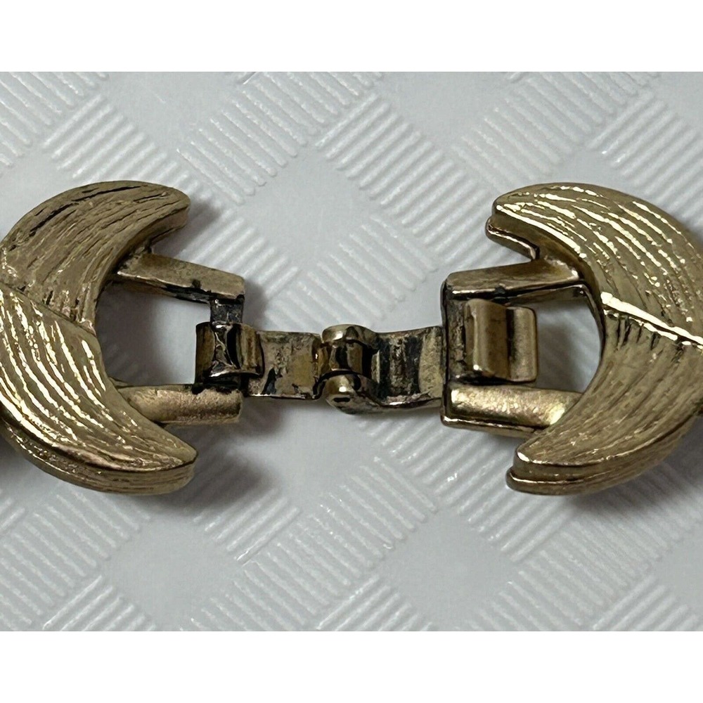 Vintage Slide Safari Animals Charm Bracelet Gold Tone Metal - Picture 7 of 13